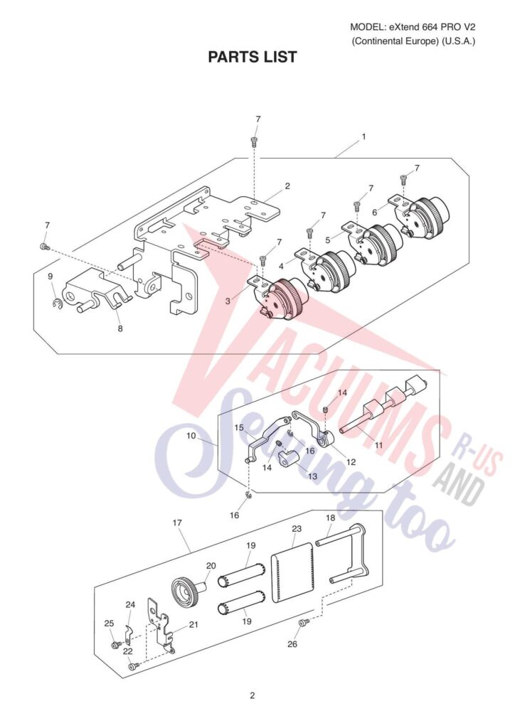 Elna el664p exploded schematic diagram (page 5)