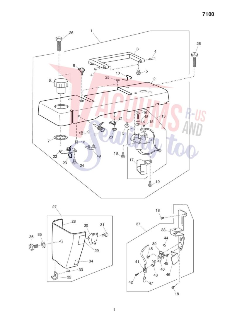Elna el7100 schematic page 3 preview
