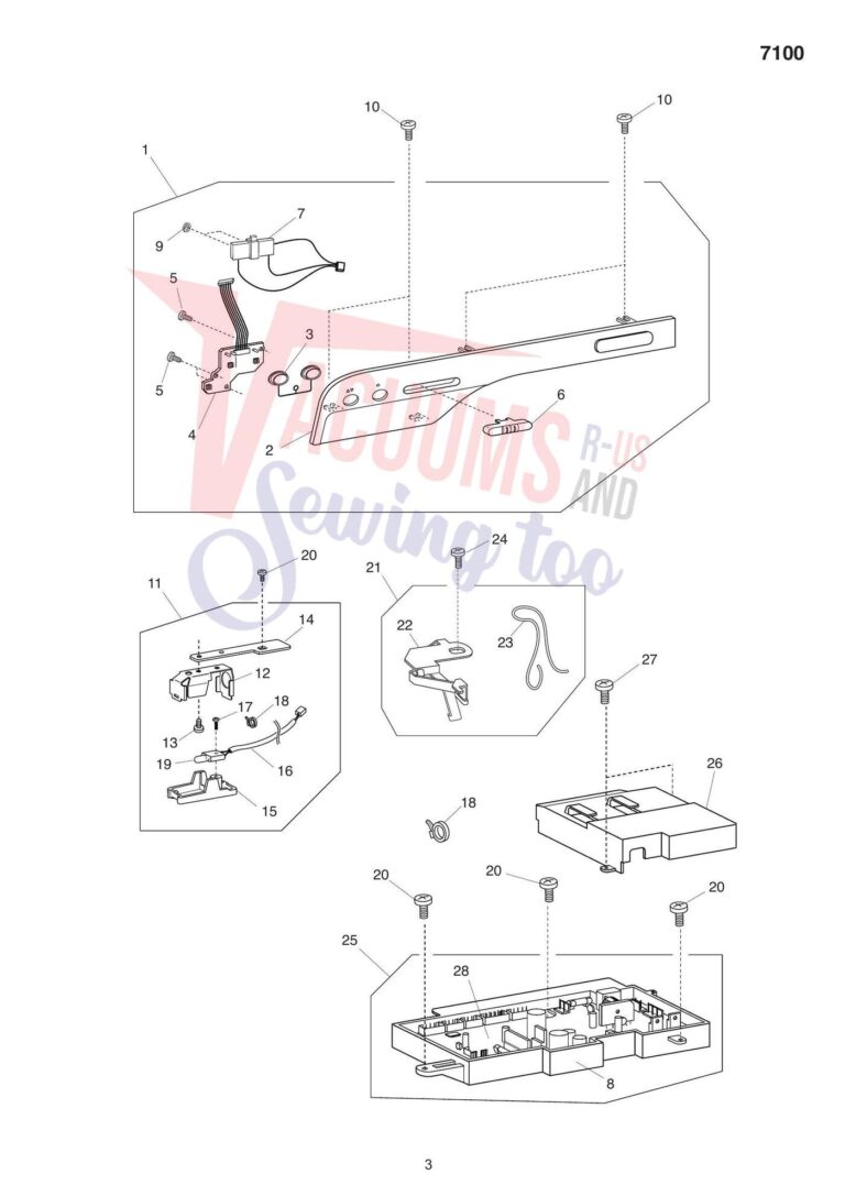 Elna el7100 schematic page 5 preview