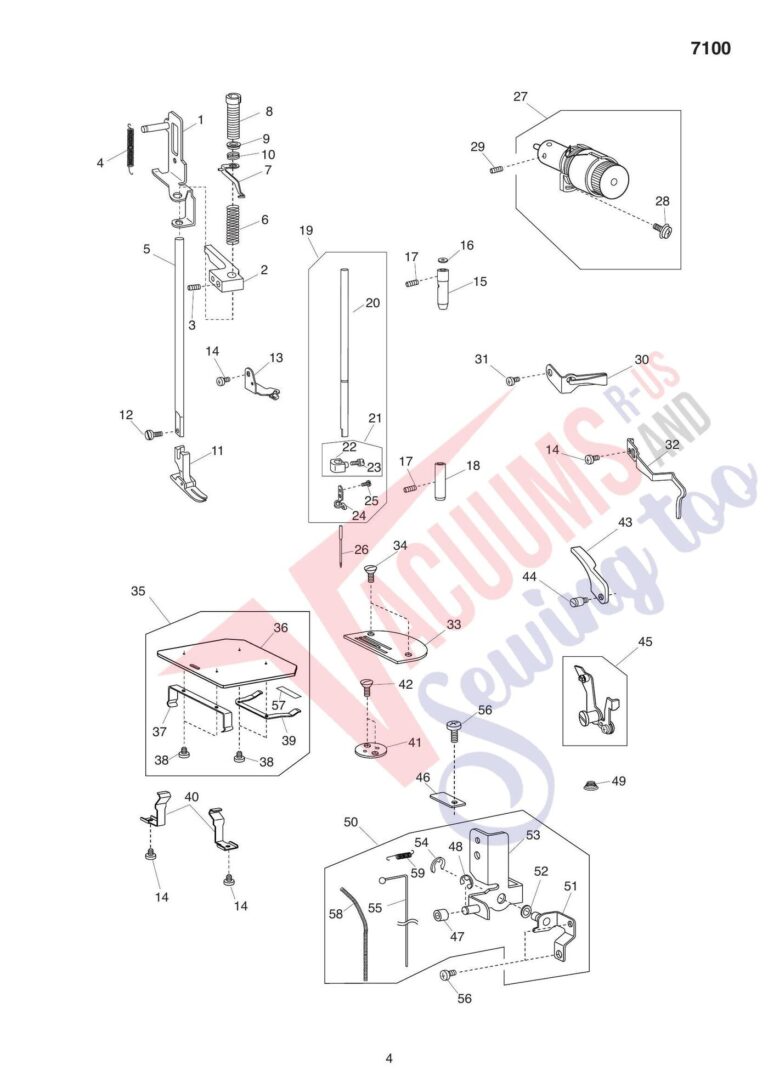 Elna el7100 schematic page 6 preview