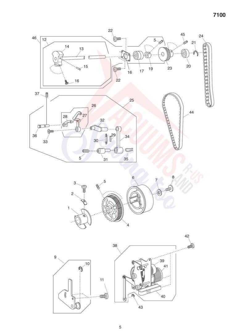 Elna el7100 schematic page 7 preview