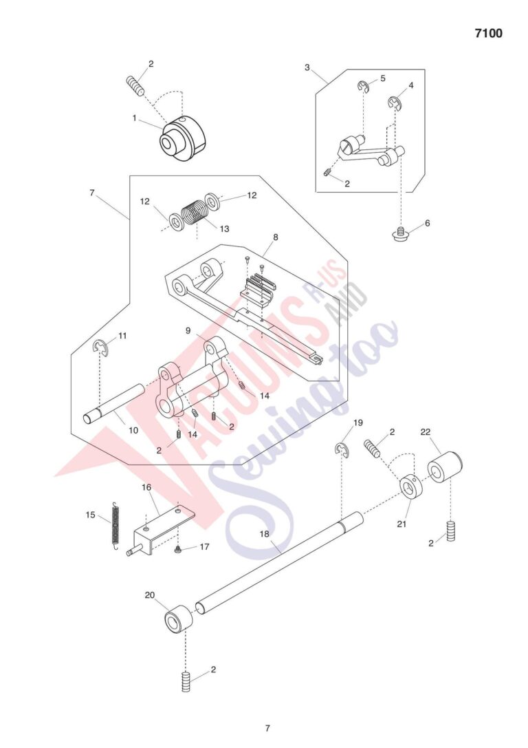 Elna el7100 schematic page 9 preview