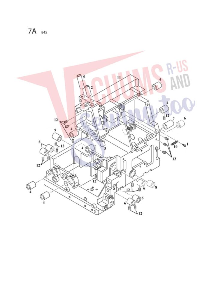 Elna el745 exploded schematic diagram (page 5)