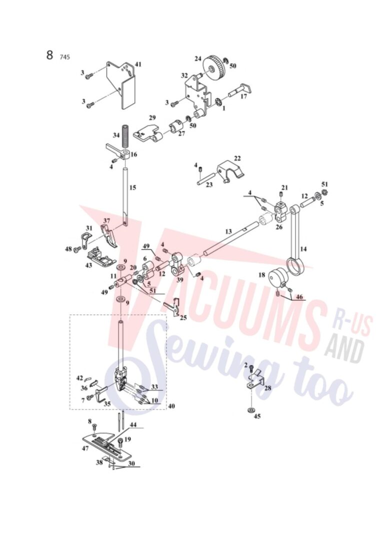 Elna el745 schematic page 6 preview