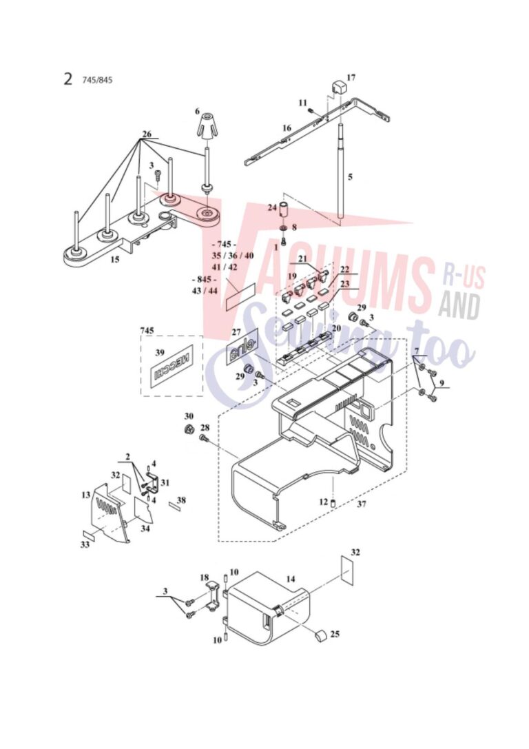 Elna el745 schematic page 15 preview