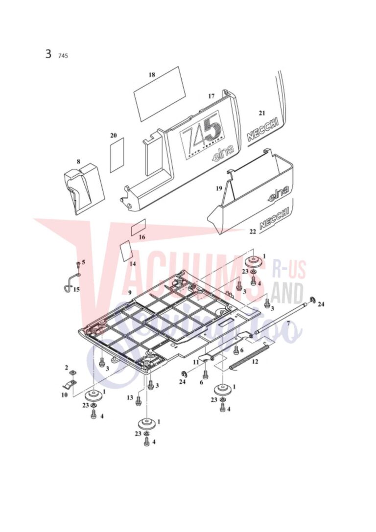 Elna el745 schematic page 16 preview