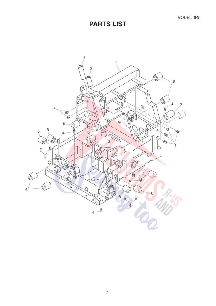 Elna el74-v2 exploded schematic diagram (page 13)
