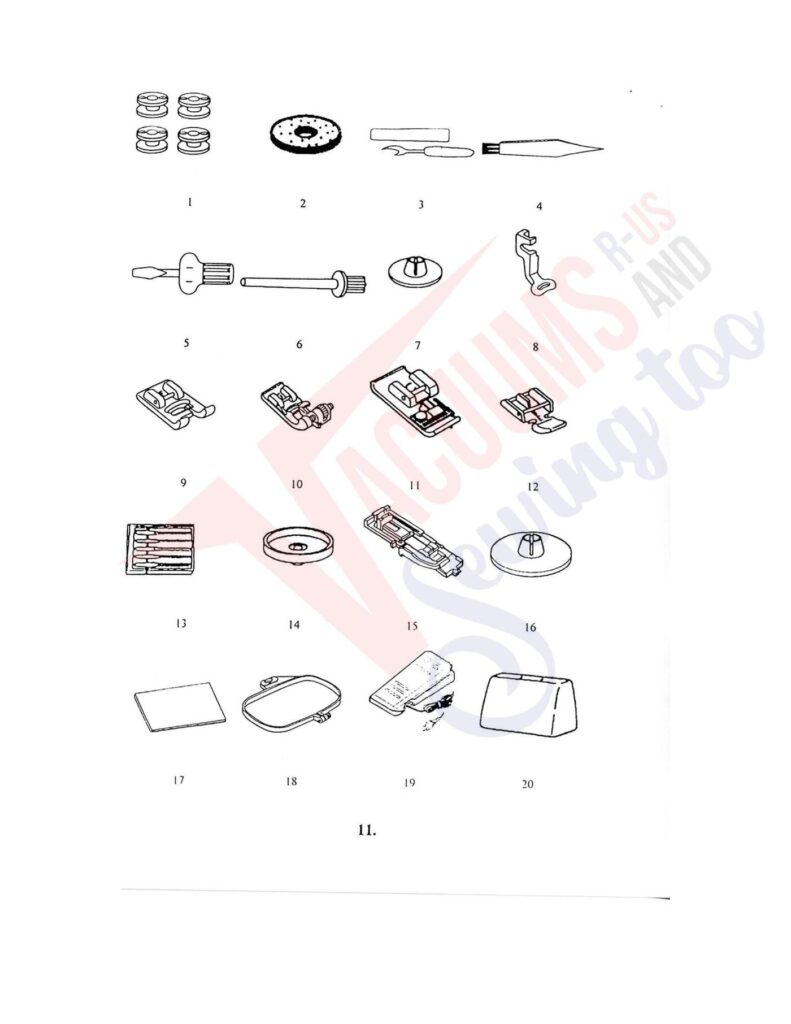 Elna el8007 exploded schematic diagram (page 4)