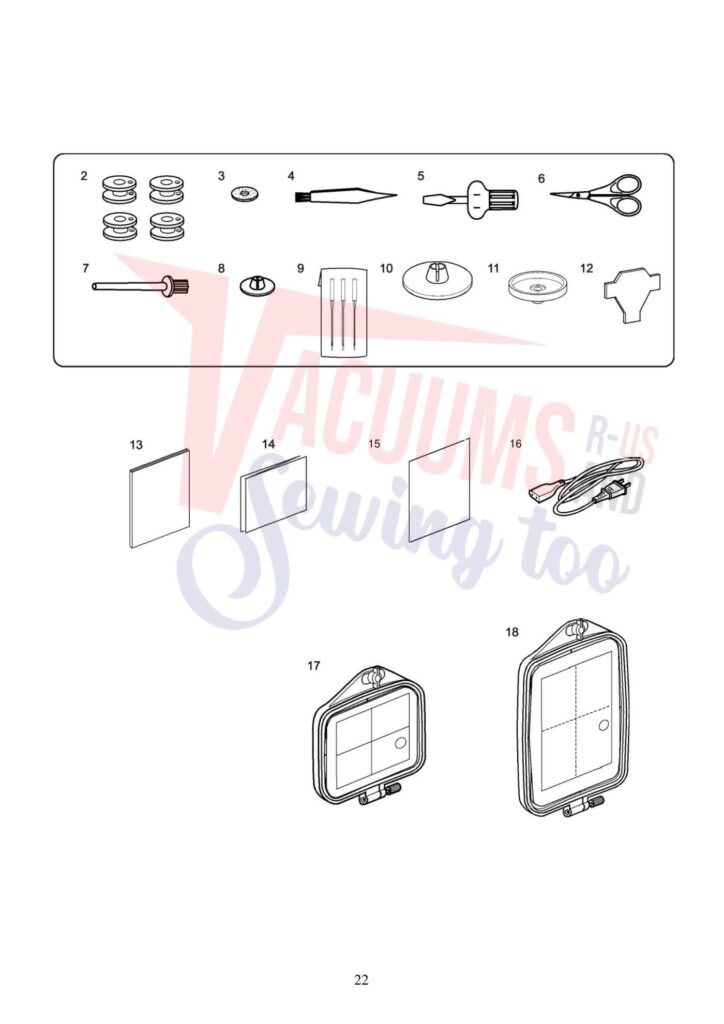 Elna el8200 exploded schematic diagram (page 3)