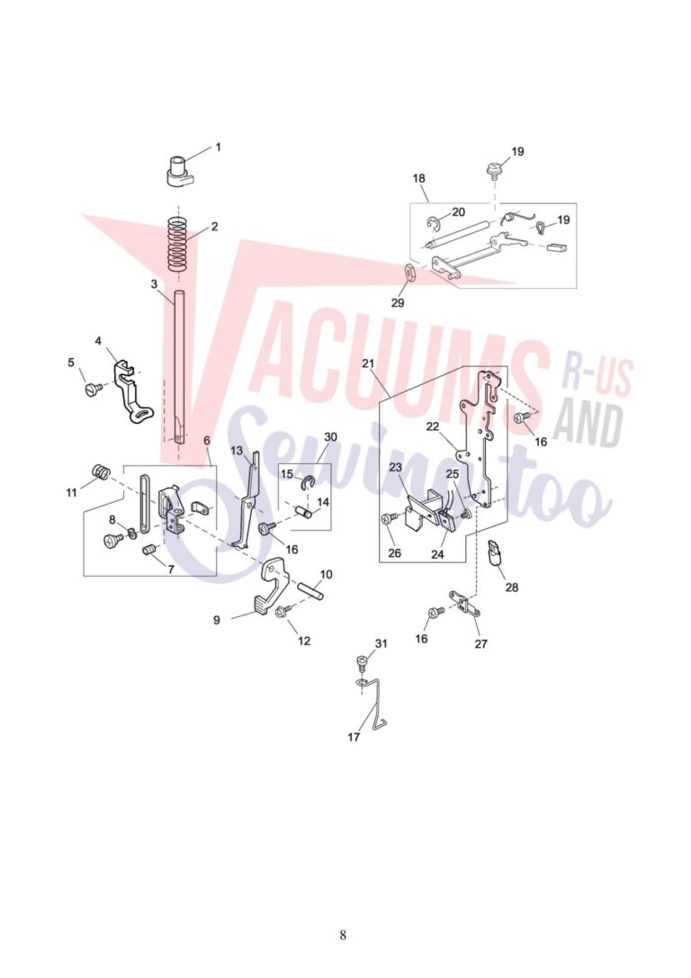 Elna el8200 schematic page 7 preview