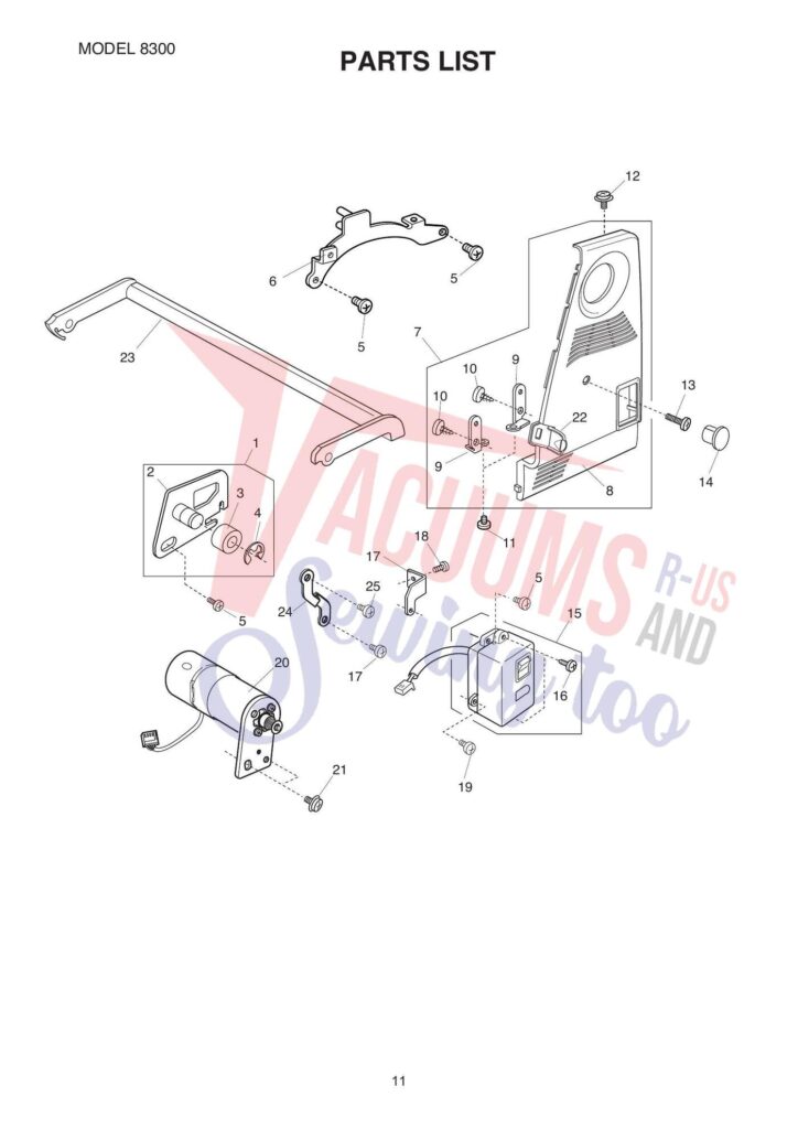 Elna el8300 exploded schematic diagram (page 3)