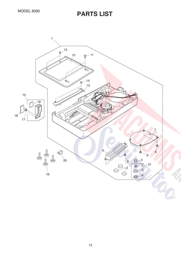 Elna el8300 schematic page 4 preview