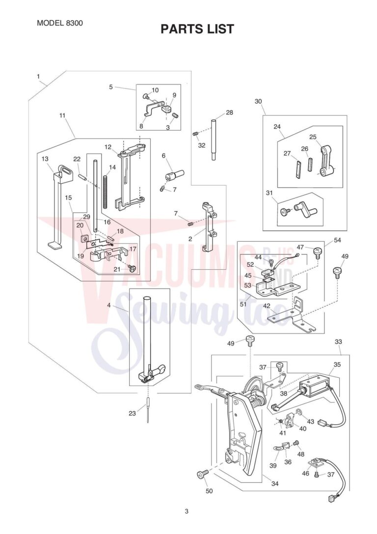 Elna el8300 schematic page 8 preview