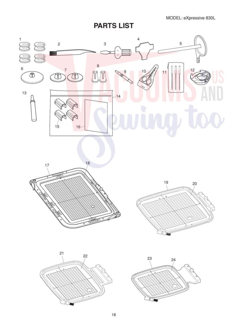 Elna el830l schematic page 1 preview