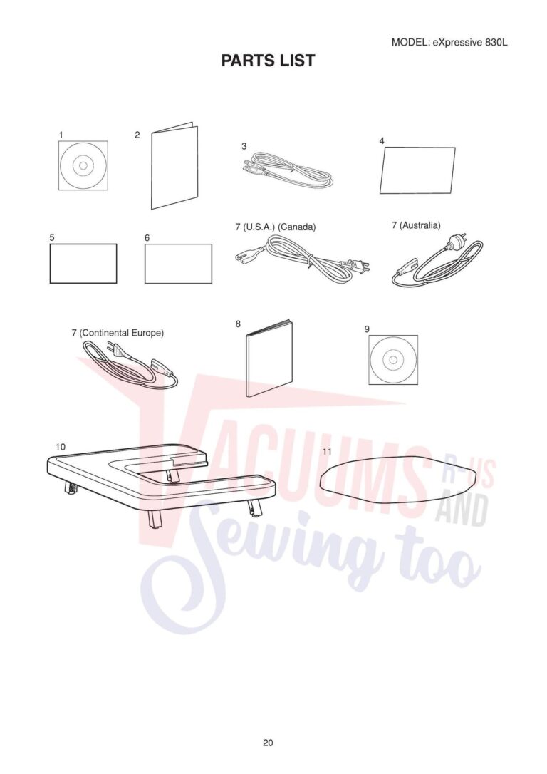 Elna el830l schematic page 2 preview
