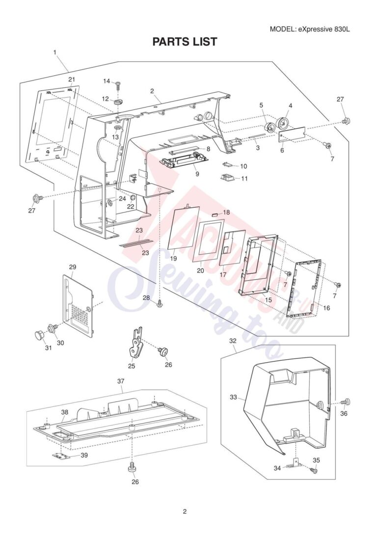 Elna el830l schematic page 3 preview