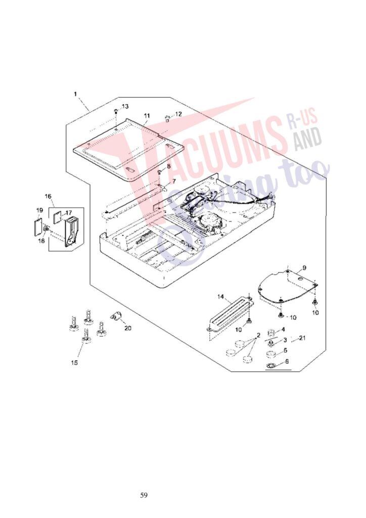 Elna el8600 exploded schematic diagram (page 2)