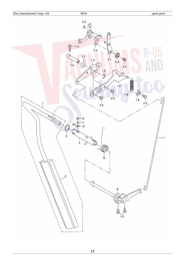Elna el9010 schematic page 8 preview