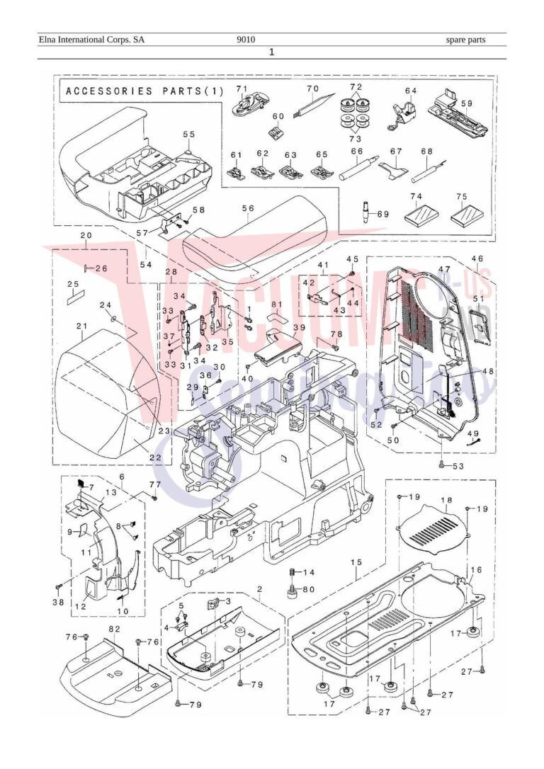Elna el9010 schematic page 16 preview