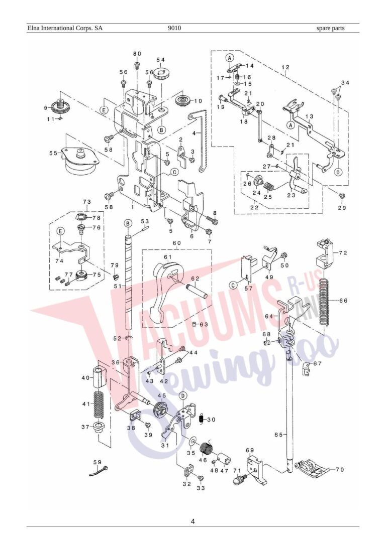 Elna el9010 schematic page 19 preview