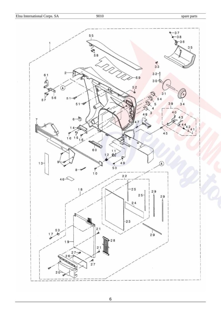 Elna el9010 schematic page 21 preview