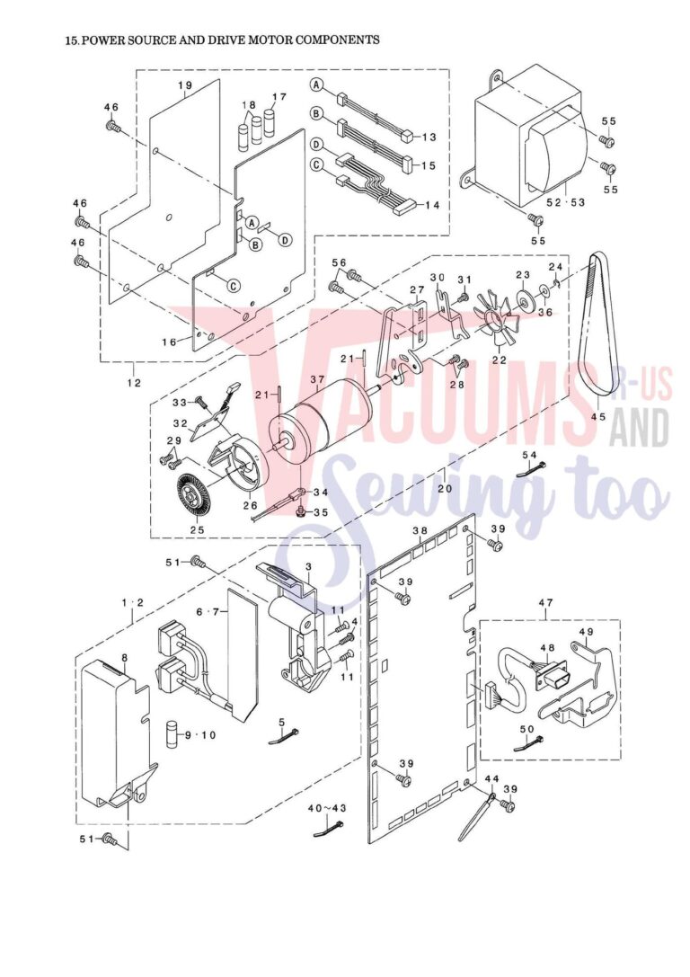 Elna el9020 schematic page 7 preview