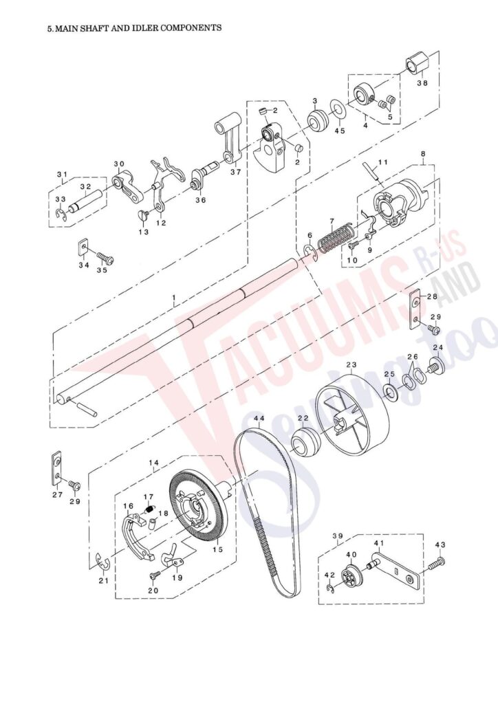 Elna el9020 exploded schematic diagram (page 18)