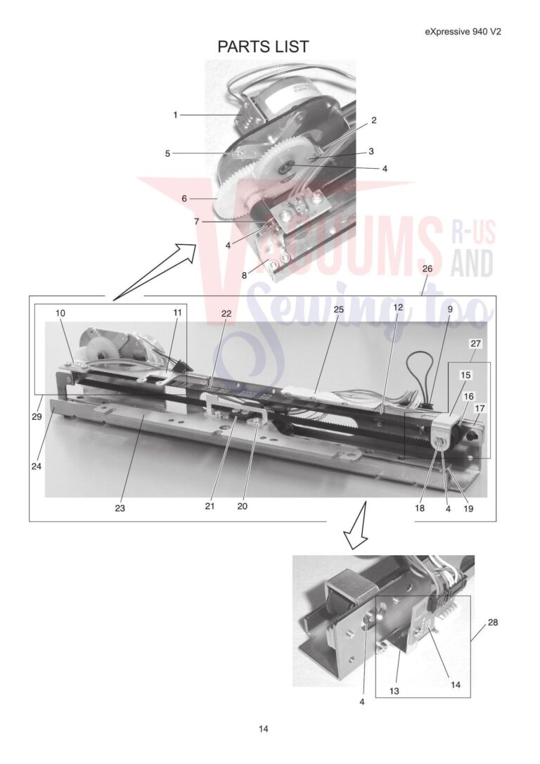 Elna el940 schematic page 6 preview