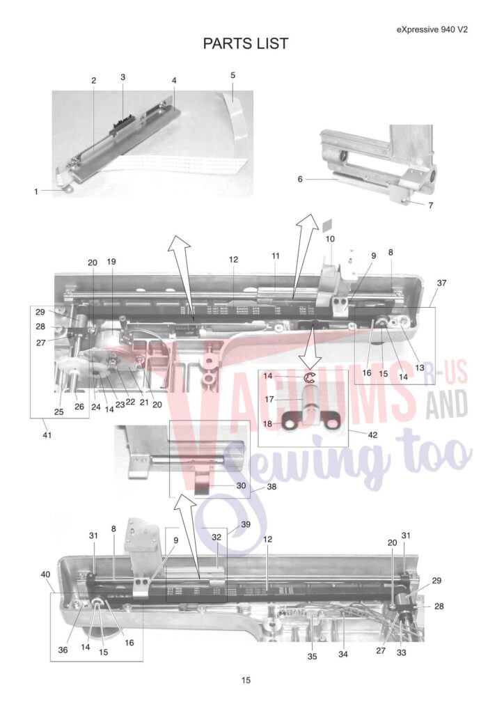 Elna el940 exploded schematic diagram (page 7)