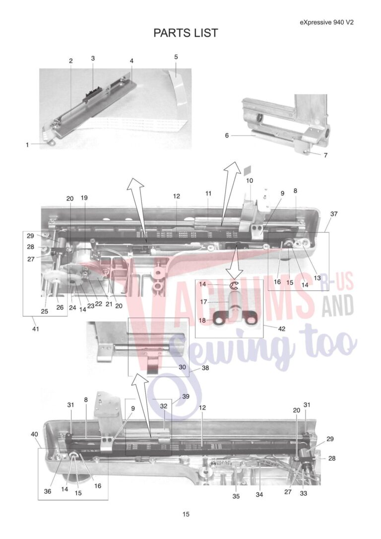 Elna el940 schematic page 7 preview