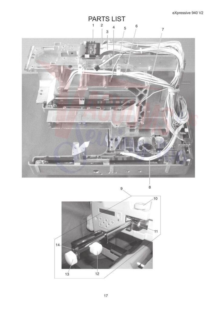 Elna el940 exploded schematic diagram (page 9)