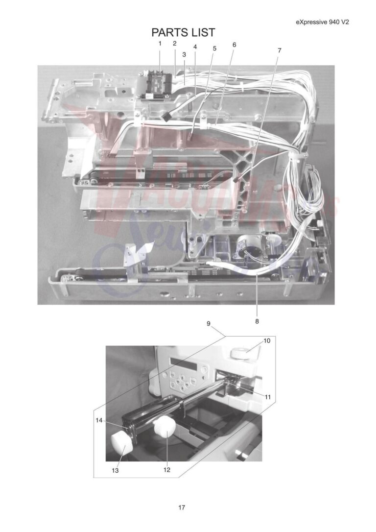 Elna el940 schematic page 9 preview