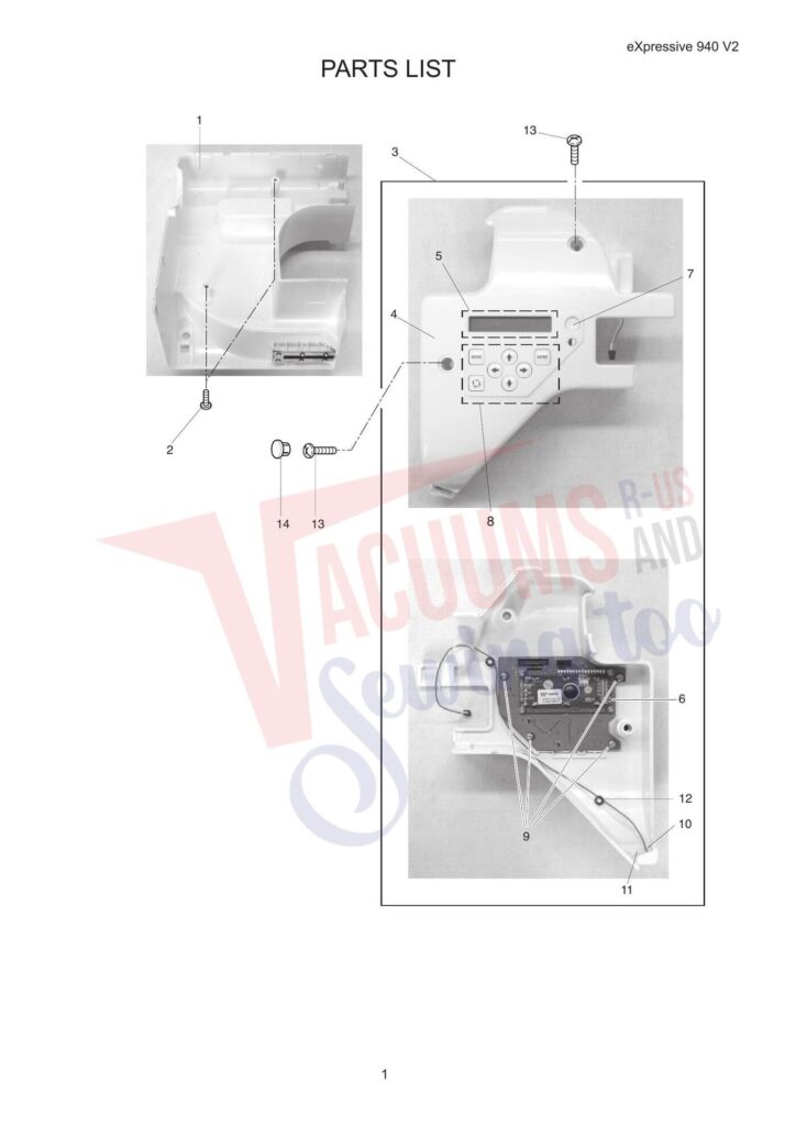 Elna el940 exploded schematic diagram (page 11)