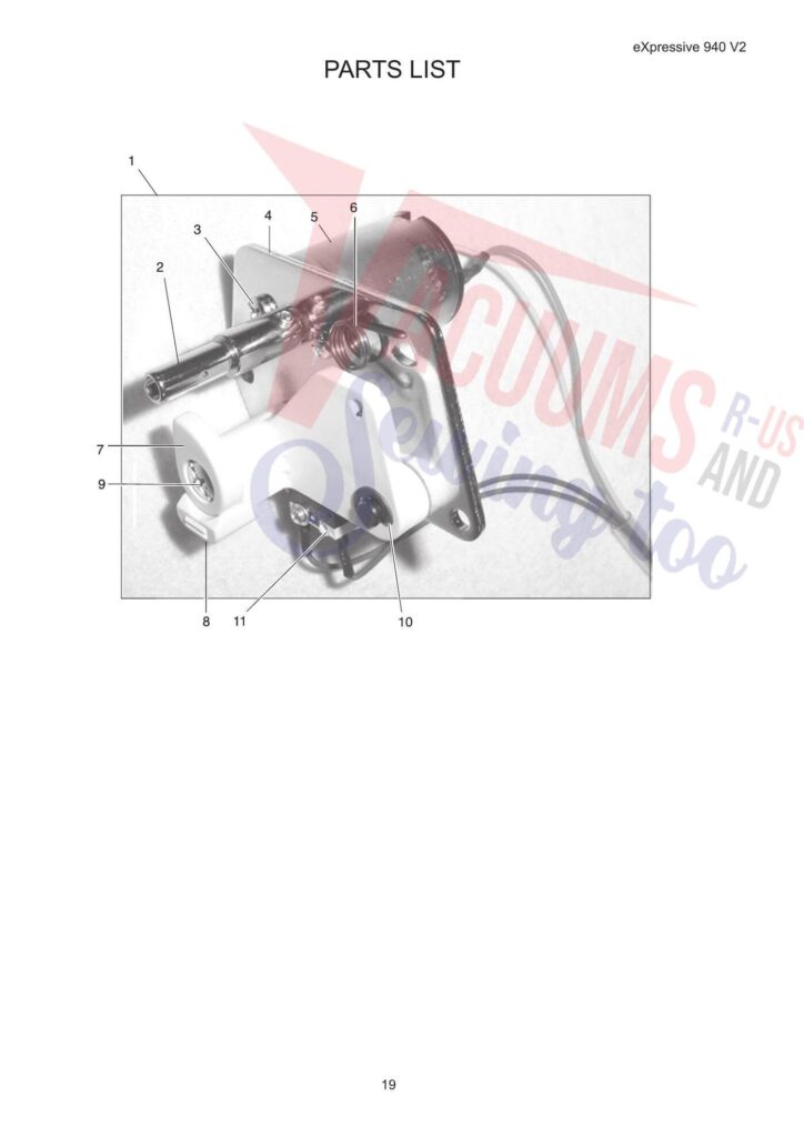 Elna el940 exploded schematic diagram (page 12)