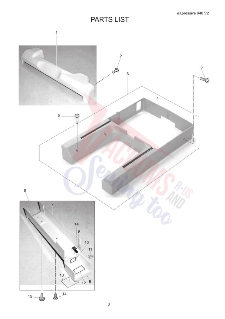 Elna el940 schematic page 17 preview