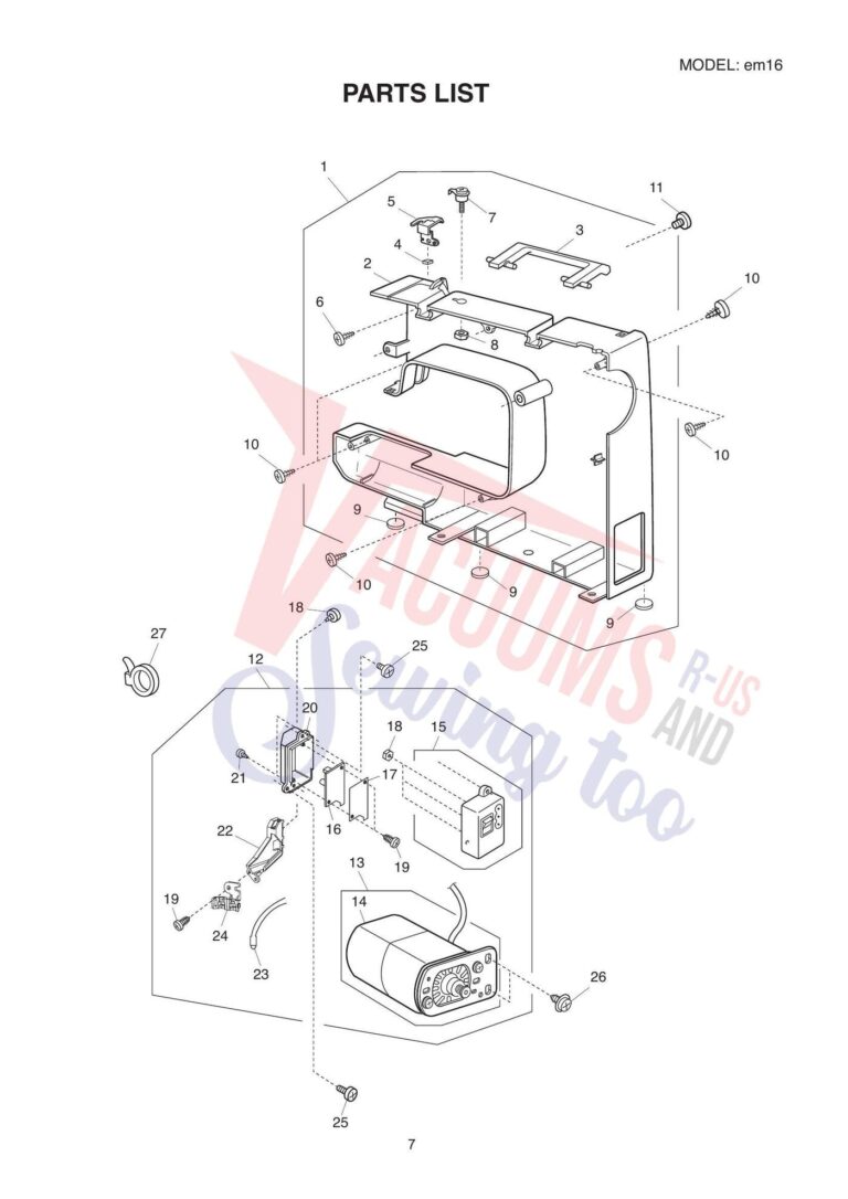Elna elem16 schematic page 7 preview