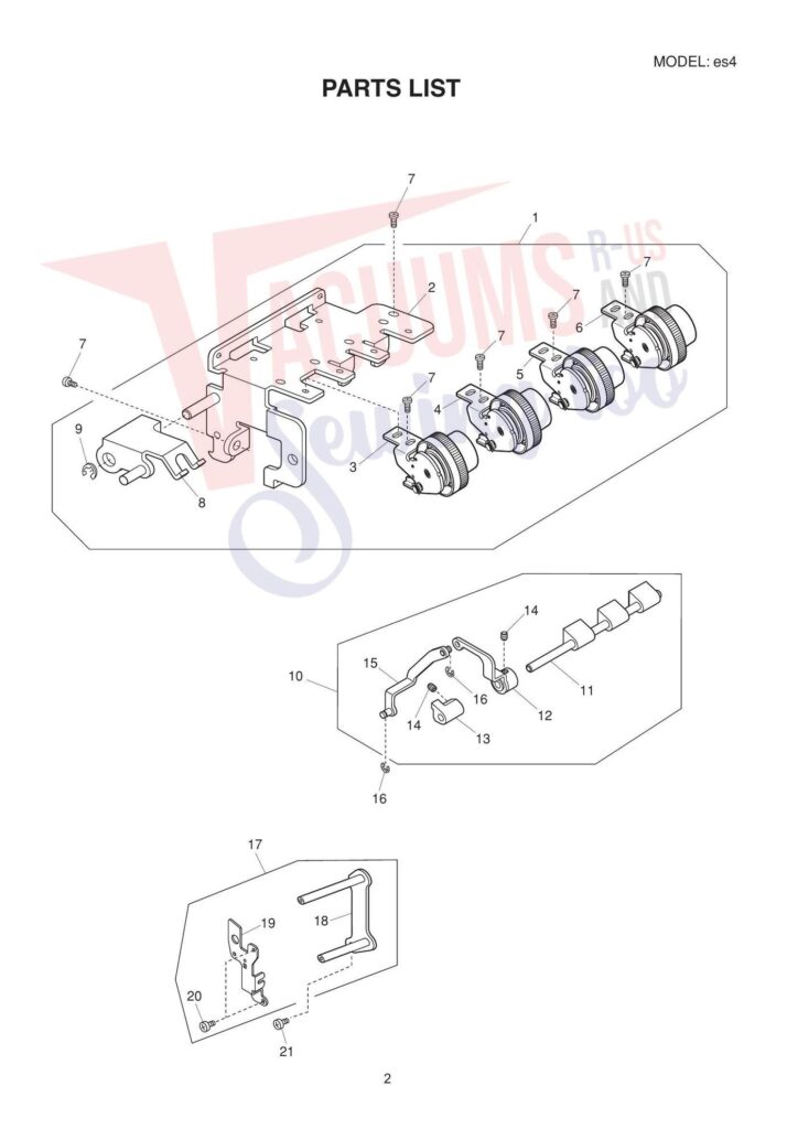 Elna eles4 exploded schematic diagram (page 5)