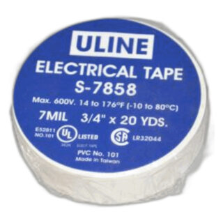 Fit All, Residential Electrical Tape-white 3/4 X 60' 7 Mil