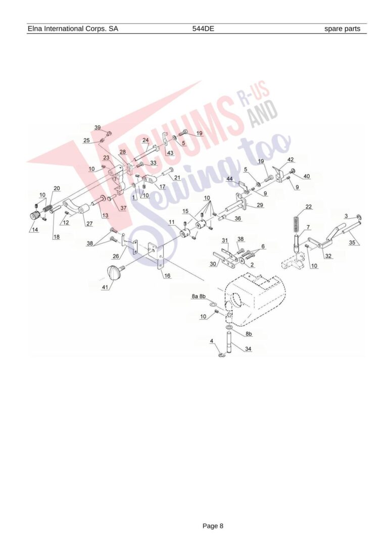 Elna 544de schematic page 1 preview