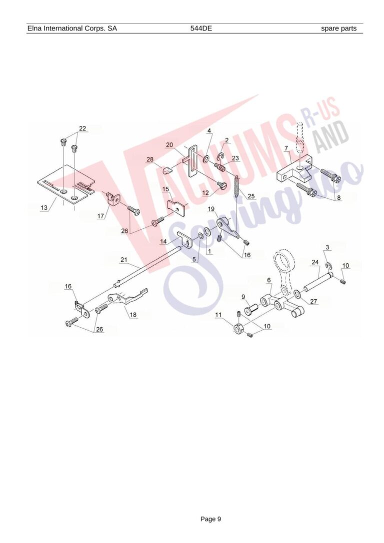 Elna 544de schematic page 2 preview