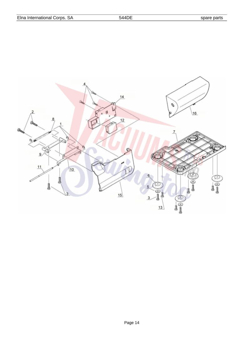 Elna 544de schematic page 7 preview