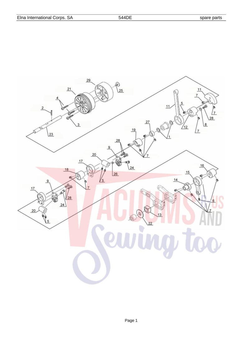 Elna 544de schematic page 9 preview