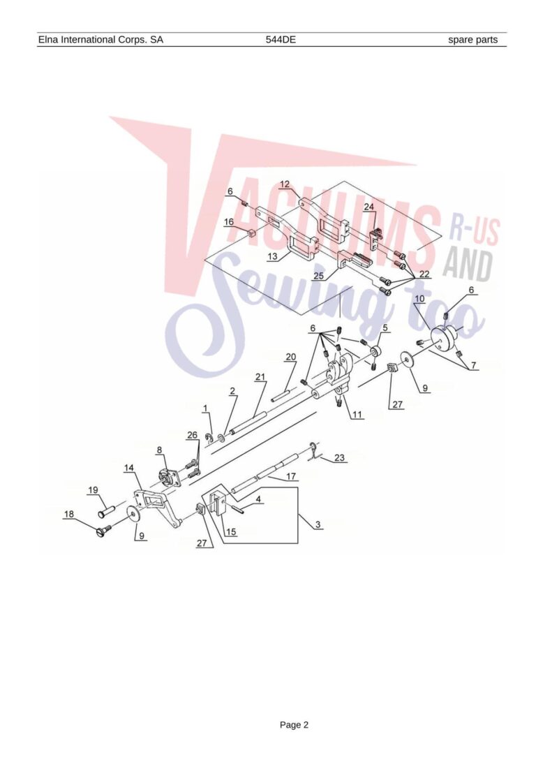 Elna 544de schematic page 10 preview