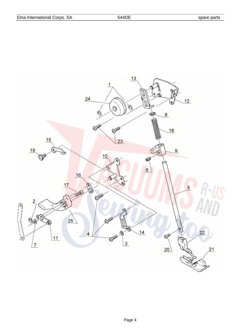Elna 544de schematic page 12 preview