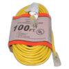 Fit All, Commercial Extension Cord-100ft 16/3 Commercial Yellowlighted Ends