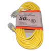 Fit All, Commercial Extension Cord-50ft 14/3 Commercial Yellowlighted Ends - 300 Volt