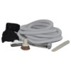 Fit All, Central vac Garage Kit 30ft Hose W/tools Greyhas Plastiflex Hose