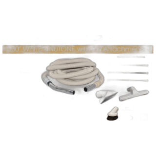 Fit All, Central vac Garage Kit-titan T3 30' White Nutone W/toolsfit-all