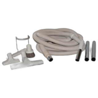 Fit All, Central vac Garage Kit-titan T3 30' White W/fitall Tools
