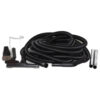 Fit All, Central vac Garage Kit-titan T3 50' Black Hose W/deluxe Tools